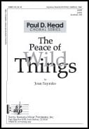 Peace of Wild Things SATB choral sheet music cover